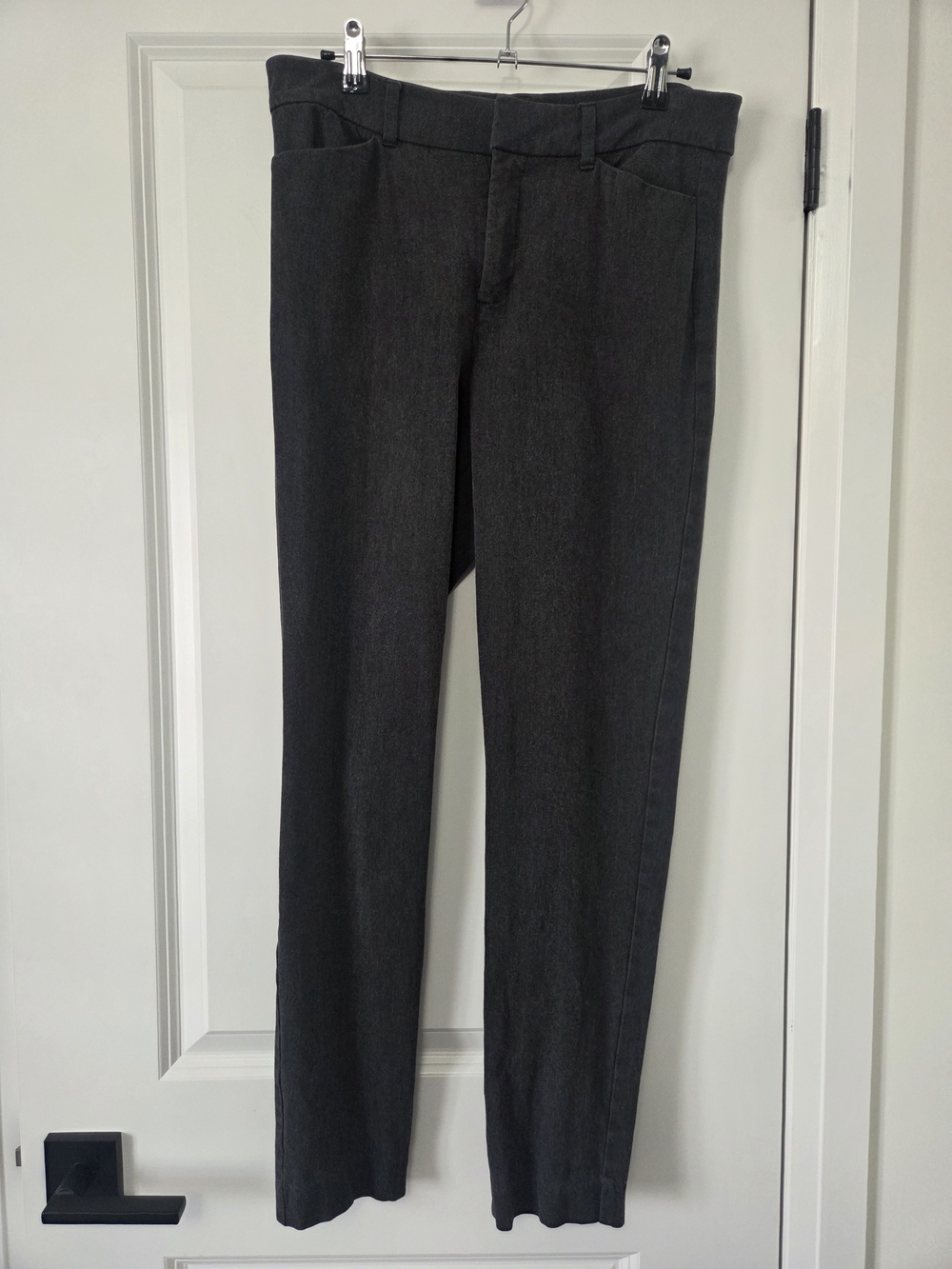 Women's Dark Gray Slim Dress Pant